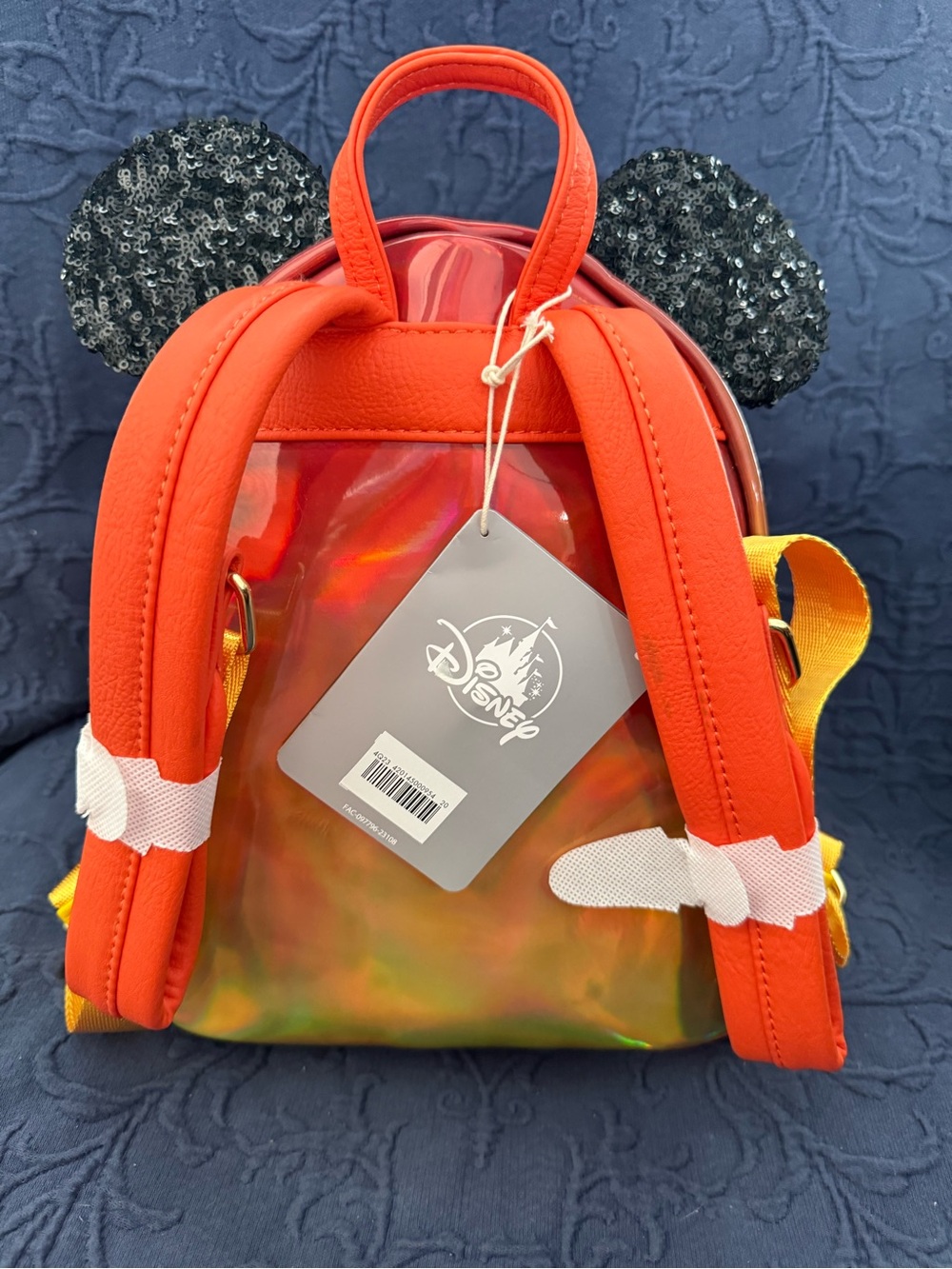 Loungefly Disney Parks Kids Orange Mini Backpack - Picture 5 of 6